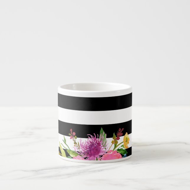 Taza De Espresso PixDezines floral/acuarela/ranunculus (Frente)