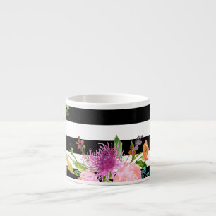 Taza De Espresso PixDezines floral/acuarela/ranunculus