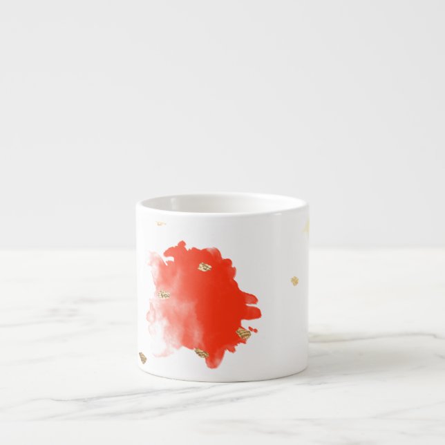 Taza De Espresso PixDezines Torta Rocios/Faux Gold (Frente)