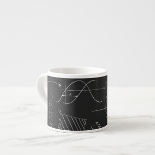 Taza De Espresso Pizarra de la matemáticas