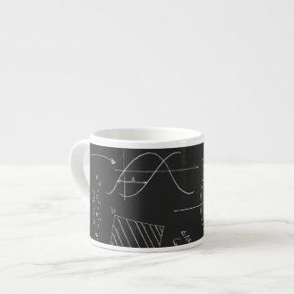 Taza De Espresso Pizarra de la matemáticas