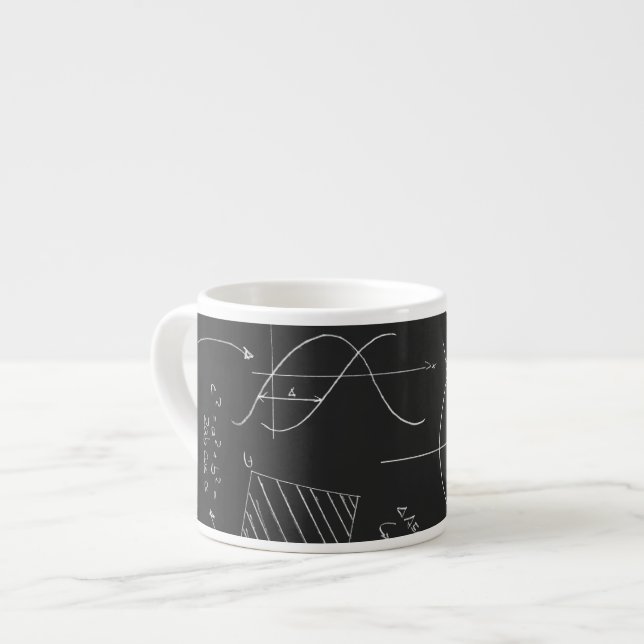 Taza De Espresso Pizarra de la matemáticas (Izquierda)