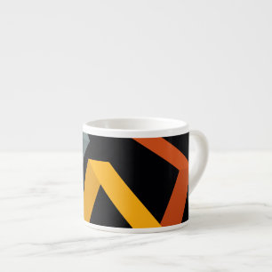 Taza De Espresso PLayful, vibrante, moderno, urbano de formas gráfi