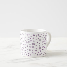 Taza De Espresso Plum Confetti Water Dots Espresso Mug