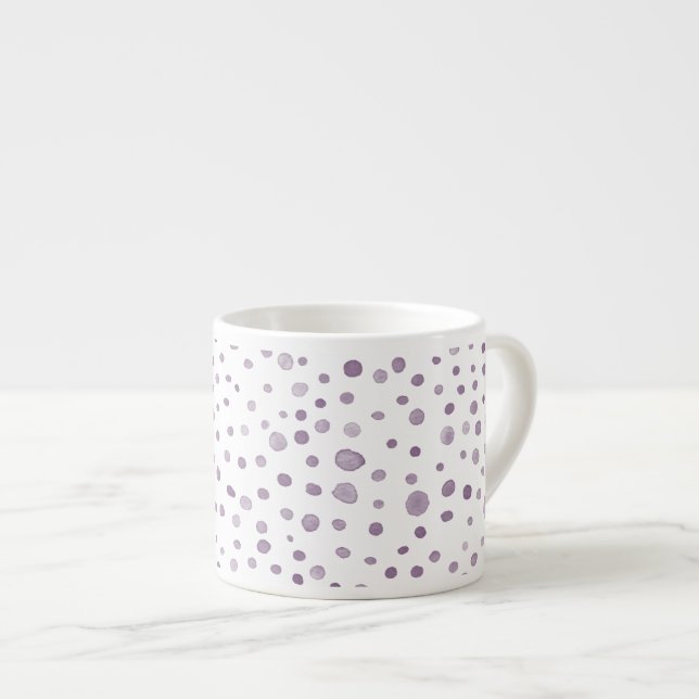 Taza De Espresso Plum Confetti Water Dots Espresso Mug (Derecha)