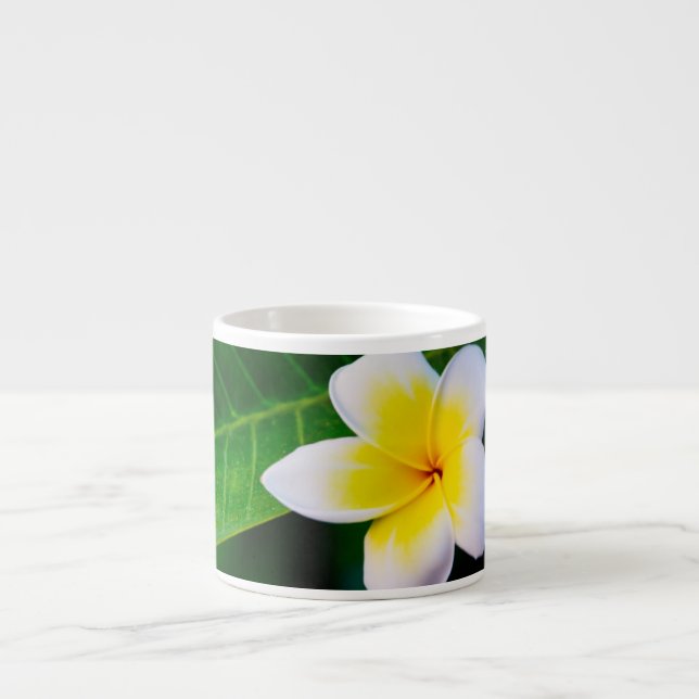 Taza De Espresso Plumeria (Frente)