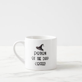 Taza De Espresso Poción del Día Halloween Blanco