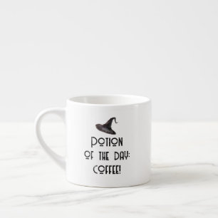 Taza De Espresso Poción del Día Halloween Blanco