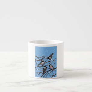 Taza De Espresso Pollos en invierno