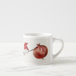 Taza De Espresso Pomegranato vintage