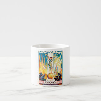 Taza De Espresso Poster 1933 de Chicago de la feria de mundos del