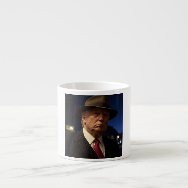 Taza De Espresso Presidente estadounidense Donald Trump Padrino (Frente)