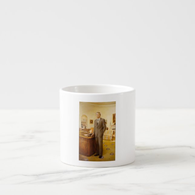 Taza De Espresso Presidente estadounidense James Earl Carter Oficin (Frente)