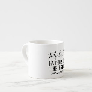 Taza De Espresso PRESUPUESTO Bestman Groomsmen Regalos Black White