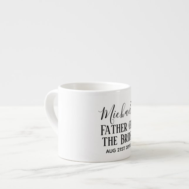 Taza De Espresso PRESUPUESTO Bestman Groomsmen Regalos Black White (Izquierda)