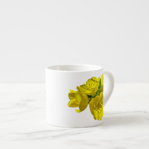 Taza De Espresso Primrosis amarilla - Gotas de sol