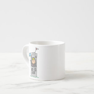Taza De Espresso Princesa en torre del castillo