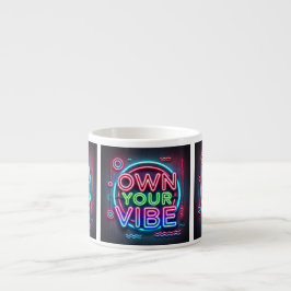 Taza De Espresso Propia su Vibe - Neon Espresso Mug