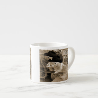 Taza De Espresso Proscritos de la ardilla en el viejo oeste