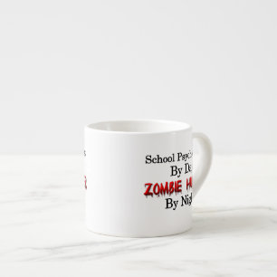 Taza De Espresso Psicólogo de la escuela/cazador del zombi