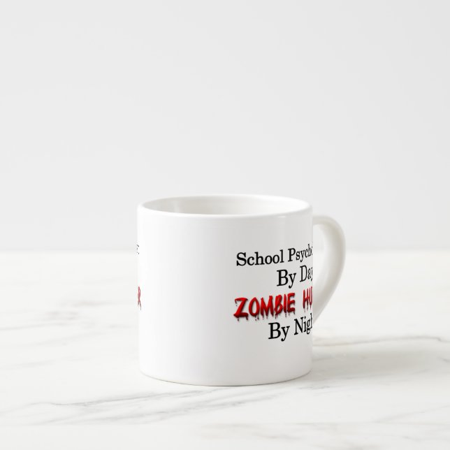 Taza De Espresso Psicólogo de la escuela/cazador del zombi (Derecha)