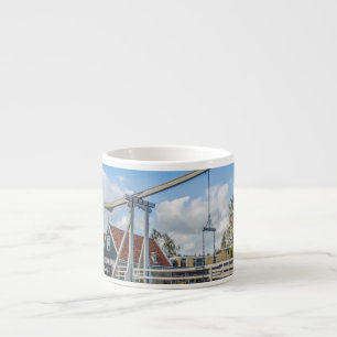 Taza De Espresso Puente de madera levantada por los holandeses