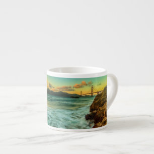Taza De Espresso Puesta del sol en la playa del panadero