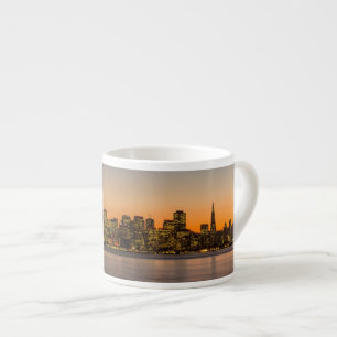 Taza De Espresso Puesta del sol hermosa en San Francisco