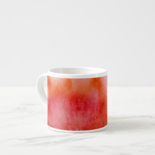 Taza De Espresso Punto rojo, pintado a mano abstracto de la