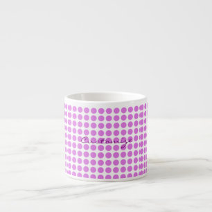 Taza De Espresso puntos de polka rosa Thunder_Cove cualquier color