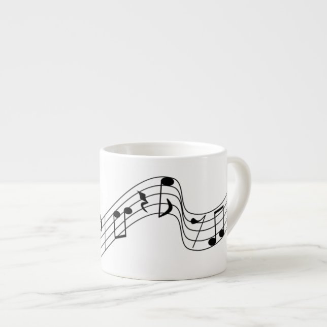 Taza De Espresso Puntuación voladora Espresso Mug (Derecha)