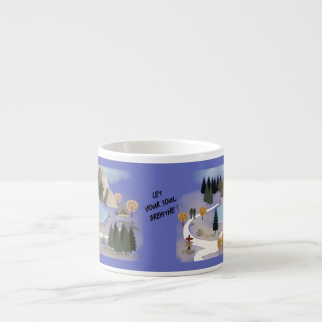 Taza De Espresso Que tu alma respire la copa de espresso (Frente)