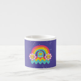 Taza De Espresso Rainbow Love