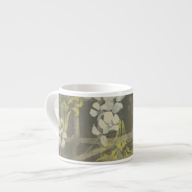 Taza De Espresso Rama de floración con patrón I (Izquierda)