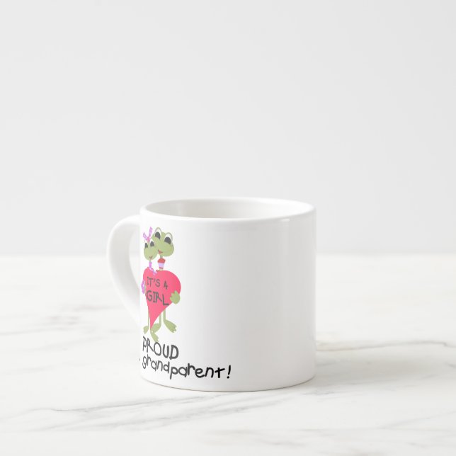Taza De Espresso Rana Orgullosa Abuela de Regalos Chicas (Izquierda)