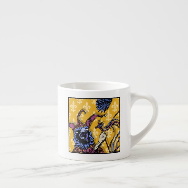 Taza De Espresso Raven Mad - Pop Gótico Nightmare Surreal 6 oz (Derecha)