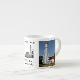 Taza De Espresso Rawley Point Lighthouse espresso mug