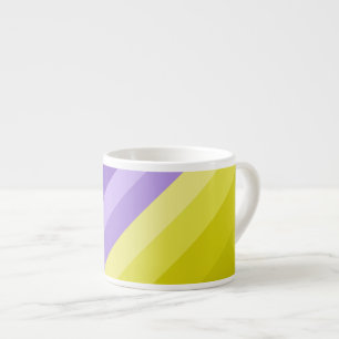 Taza De Espresso Rayado, brillante, arcoíris