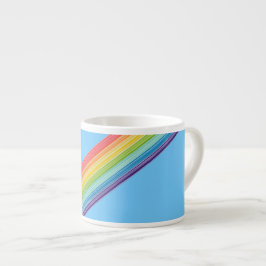 Taza De Espresso Rayas de arco iris diagonales