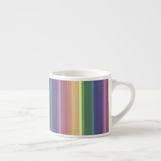 Taza De Espresso Rayas de arco iris mudas
