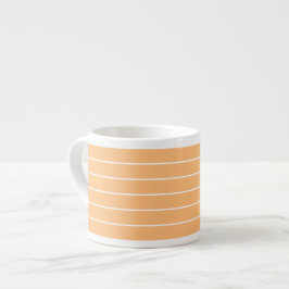 Taza De Espresso rayas de mandarina de 6 oz ESPRESSO CUPS
