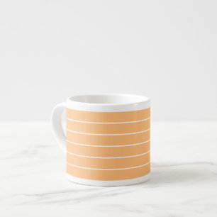 Taza De Espresso rayas de mandarina de 6 oz ESPRESSO CUPS
