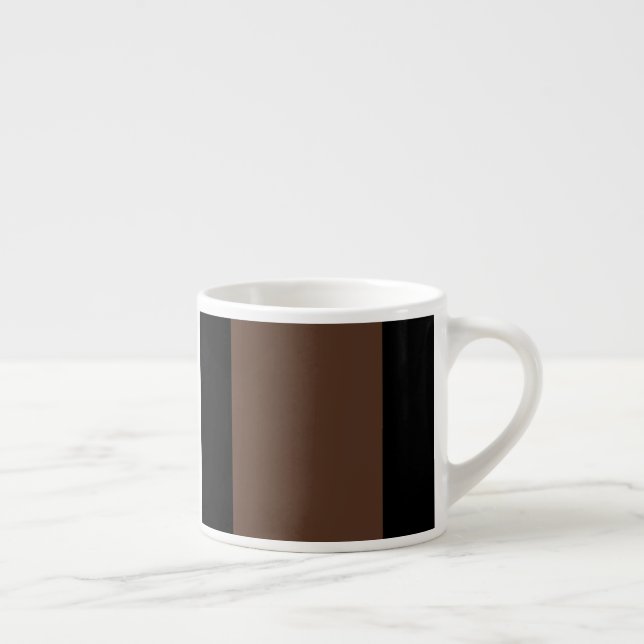 Taza De Espresso Rayas marrones, negras y blancas (Derecha)