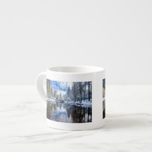 Taza De Espresso Reflexión del invierno en Yosemite