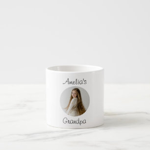 Taza De Espresso Regalo de abuelo personalizado - Cara de nieto -