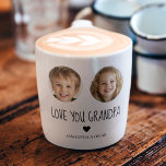Taza De Espresso Regalo de abuelo personalizado | Cara de nieto per<br><div class="desc">¡Encanta al abuelo con un regalo único! Esta taza espresso personalizada muestra la cara adorable de su preciado nieto, creando un regocijo conmovedor para el café o el té. Perfecto para el Día del Padre, cumpleaños o simplemente porque, esta taza personalizado le traerá una sonrisa en la cara con cada...</div>