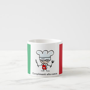 Taza De Espresso Regalo de Espresso Mug - Felicitaciones al cociner