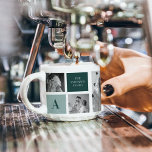 Taza De Espresso Regalo de foto de conjunto de nombres familiares p<br><div class="desc">Presentamos nuestro último regalo personalizado de nombre de familia: Fotografía de moda y tema verde! Este regalo único y elegante está diseñado para celebrar los momentos especiales de su familia y añadir un toque de elegancia inspirada en la naturaleza a su decoración.</div>