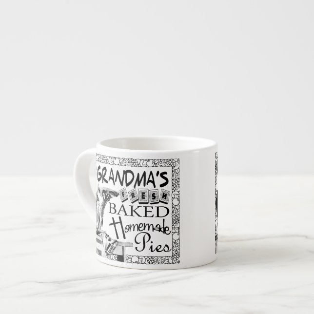 Taza De Espresso Regalos caseros de las abuelitas ventilares (Izquierda)