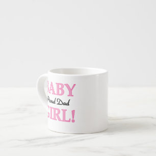 Taza De Espresso Regalos de niñas con papá orgulloso